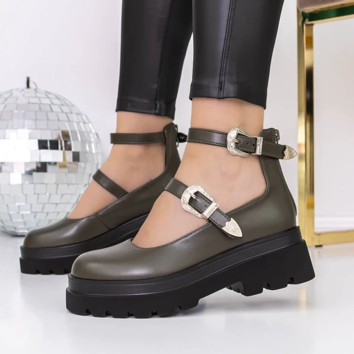 Pantofi Casual Dama 3LE22 Verde » meishop.life
