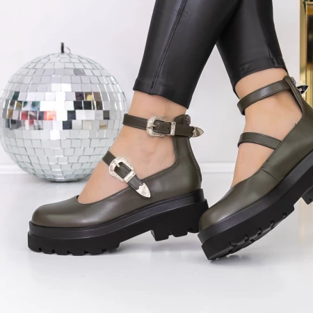 Pantofi Casual Dama 3LE22 Verde » meishop.life