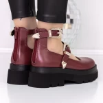Pantofi Casual Dama 3LE22 Visiniu » meishop.life