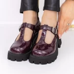 Pantofi Casual Dama 3LE21 Visiniu » meishop.life