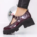 Pantofi Casual Dama 3LE21 Visiniu » meishop.life