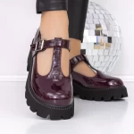Pantofi Casual Dama 3LE21 Visiniu » meishop.life