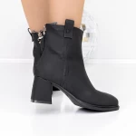 Botine Dama cu Toc gros 3YL8 Negru » meishop.life