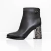 Botine Dama cu toc gros K9071-61A Negru Jose Simon