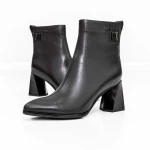 Botine Dama cu toc gros K5826-5049A Negru » meishop.life