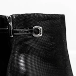 Botine Dama cu toc gros K9071-61B Negru » meishop.life