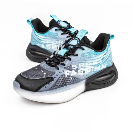 Pantofi Sport Barbati 3S6 Negru-Albastru » meishop.life