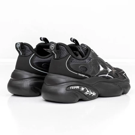 Pantofi Sport Barbati 3J6 Negru » meishop.life