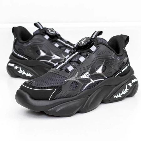 Pantofi Sport Barbati 3J6 Negru » meishop.life