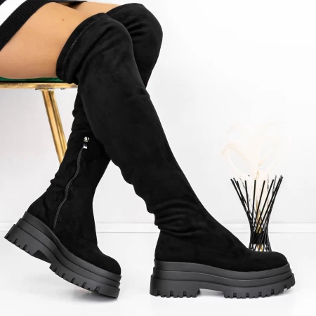 Cizme Dama 3WL56 Negru » meishop.life