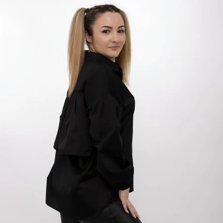 Camasa Dama C28077 Negru » meishop.life