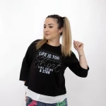 Bluza Dama MDG-24-1303 Negru » meishop.life