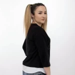 Bluza Dama MDG-24-1303 Negru » meishop.life