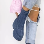 Botine Dama cu Platforma 3MN1 Albastru inchis » meishop.life