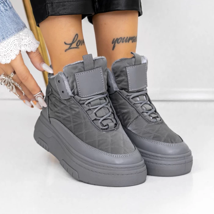 Ghete Dama 3B17 Gri » meishop.life