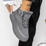 Ghete Dama 3B17 Gri » meishop.life