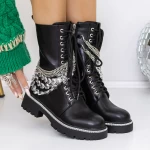 Ghete Dama 3ZW11 Negru » meishop.life