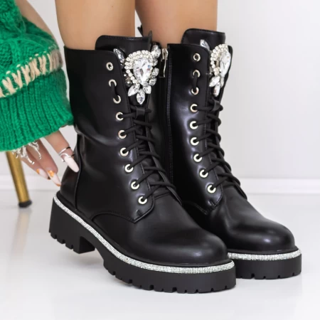 Ghete Dama 3ZW12 Negru » meishop.life