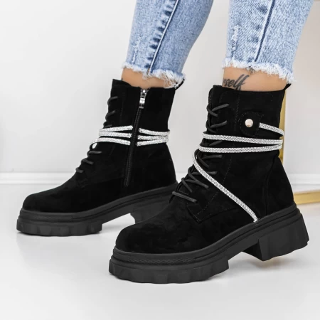 Ghete Dama 3MX19 Negru » meishop.life