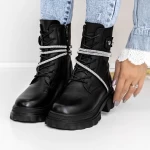 Ghete Dama 3MX19 Negru » meishop.life