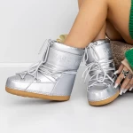 Ghete Dama 3LT6 Argintiu » meishop.life