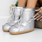 Ghete Dama 3LT6 Argintiu » meishop.life