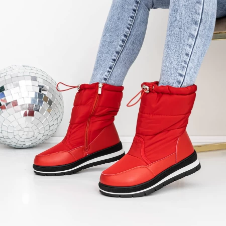 Ghete Dama 3YKQ15 Rosu » meishop.life