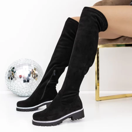 Cizme Dama 3JF17 Negru » meishop.life