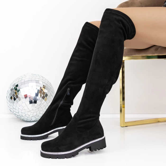 Cizme Dama 3JF17 Negru » meishop.life