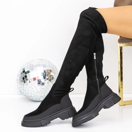 Cizme Dama 3KD11 Negru » meishop.life
