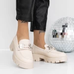 Pantofi Casual Dama 3BQ18 Bej » meishop.life