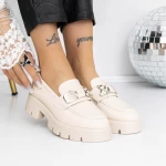 Pantofi Casual Dama 3BQ18 Bej » meishop.life