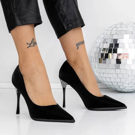 Pantofi Stiletto 3DC27 Negru » meishop.life