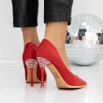 Pantofi Stiletto 3DC27 Rosu » meishop.life