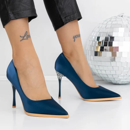 Pantofi Stiletto 3DC27 Albastru » meishop.life