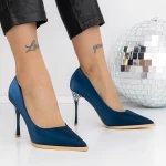 Pantofi Stiletto 3DC27 Albastru » meishop.life