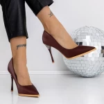 Pantofi Stiletto 3DC27 Visiniu » meishop.life