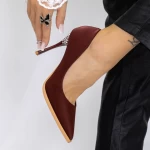 Pantofi Stiletto 3DC27 Visiniu » meishop.life