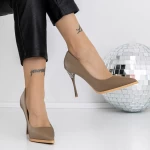 Pantofi Stiletto 3DC27 Kaki » meishop.life