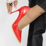 Pantofi Stiletto 3DC39 Rosu » meishop.life
