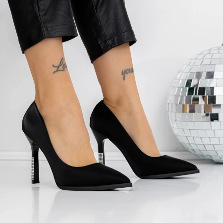 Pantofi Stiletto 3DC50 Negru » meishop.life