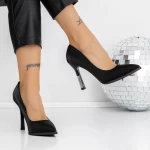 Pantofi Stiletto 3DC50 Negru » meishop.life