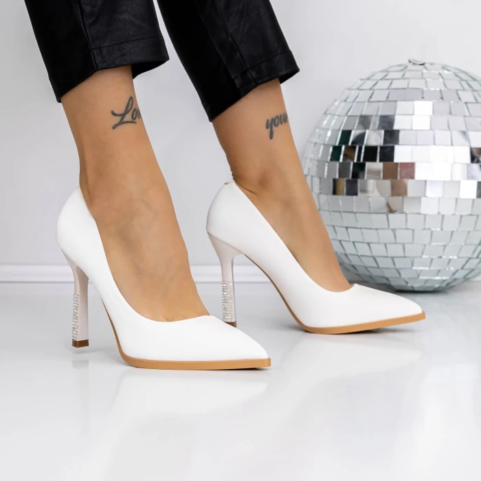Pantofi Stiletto 3DC50 Bej » meishop.life