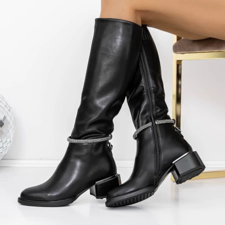 Cizme Dama 3C15 Negru » meishop.life