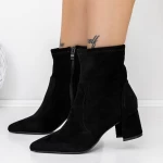 Botine Dama cu Toc gros 3ZYT2 Negru » meishop.life