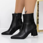 Botine Dama cu Toc gros 3ZYT2 Negru » meishop.life