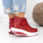 Ghete Dama T5024 Rosu » meishop.life