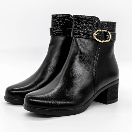 Botine Dama A1022 Negru » meishop.life