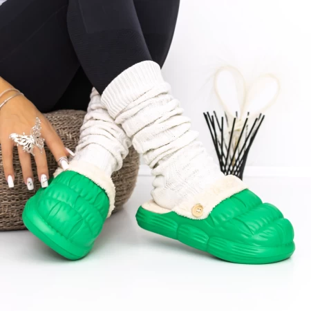 Papuci Dama de Casa W-20 Verde » meishop.life
