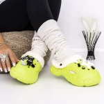 Papuci Dama de Casa A241-2 Verde » meishop.life